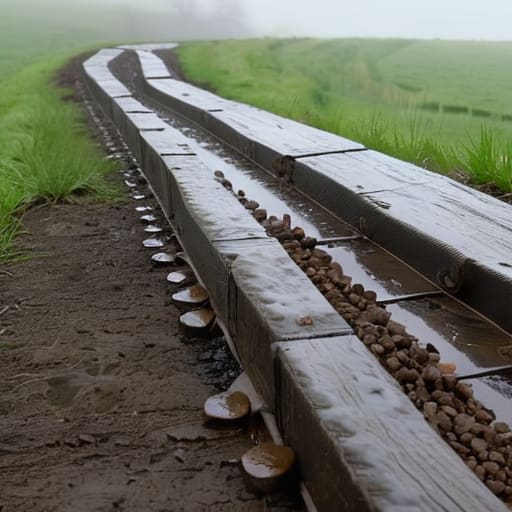 How to maintain farm tracks in winter.