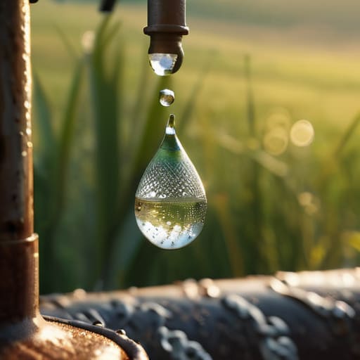 Diagram explaining how rural water supplies work.